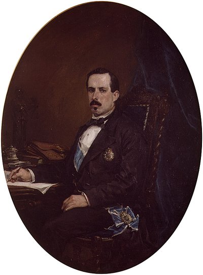 Portrait of the Minister of Development Manuel Ruiz Zorrilla by Francisco Domingo Marqués